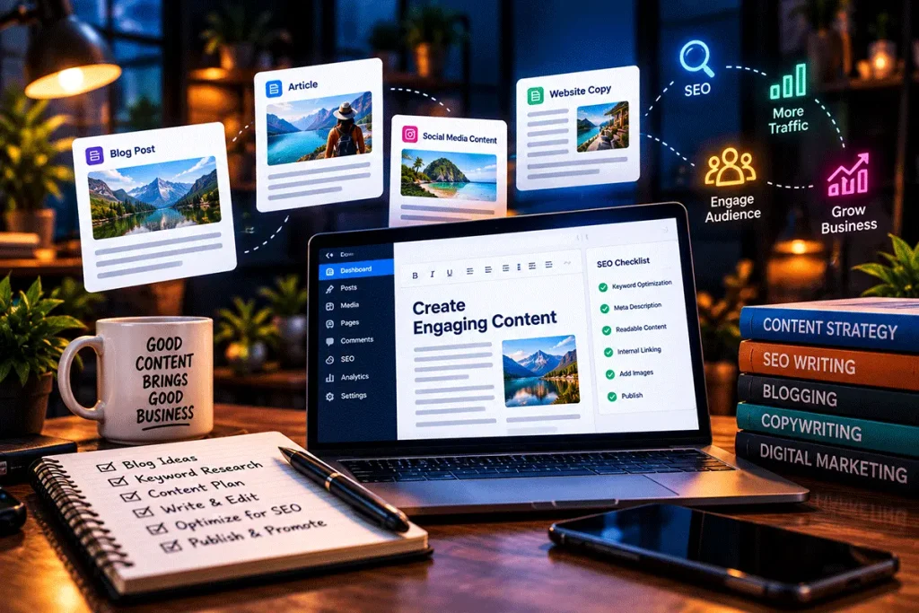 Professional content writing services to inform and engage audiences by DigiDost